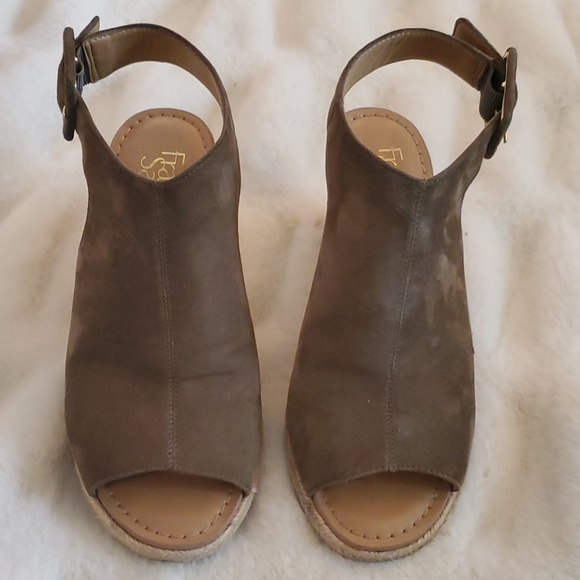 Franco Sarto nubuck wedge espadrille style - Picture 4 of 12